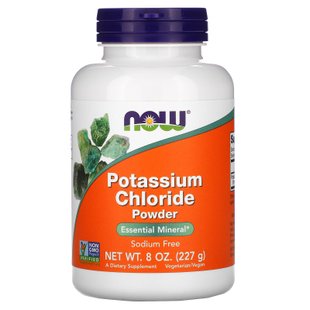 Порошок хлорида калия Now Foods (Potassium Chloride Powder) 227 г купить в Киеве и Украине