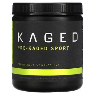 Kaged Muscle, PRE-KAGED Sport, формула для тренировок перед тренировкой, лайм манго, 9,38 унции (266 г) купить в Киеве и Украине