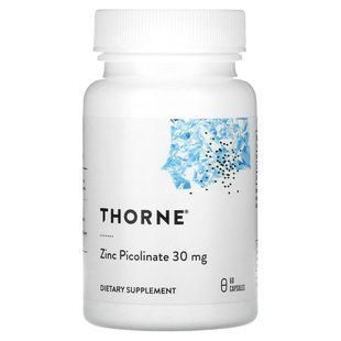 Цинк піколинат Thorne Research (Zinc Picolinate) 30 мг 60 капсул