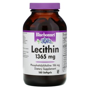 Лецитин Bluebonnet Nutrition (Lecithin) 1365 мг 180 капсул купить в Киеве и Украине