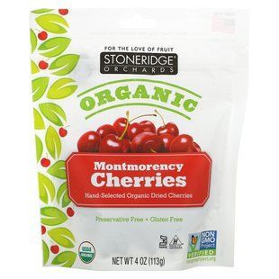 Органічна вишня Монморансі, Stoneridge Orchards, 4 унції (113 г)
