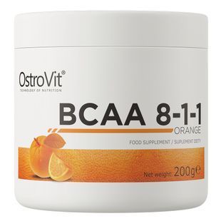Аминокислоты BCAA 8-1-1 OstroVit (BCAA 8-1-1) 200 г апельсин купить в Киеве и Украине