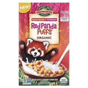 Nature's Path, Organic Red Panda Puffs&trade; Cereal, Peanut Butter & Strawberry, 10 oz (284 g) купить в Киеве и Украине
