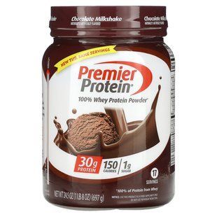 Premier Protein, 100% Whey Protein Powder, Chocolate Milkshake, 1 lb 8 oz (697 g)
