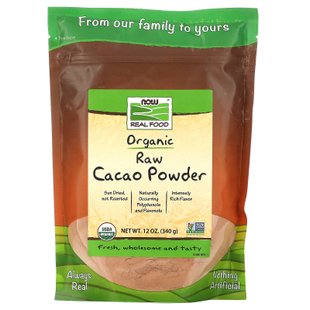 Какао порошок Now Foods (Raw Cacao Powder) 340 г купить в Киеве и Украине