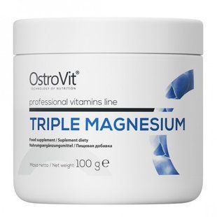 Тройной магний, TRIPLE MAGNESIUM, OstroVit, 100 г купить в Киеве и Украине