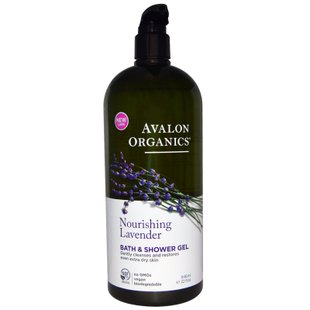 Гель для душа и ванны очищающий с лавандой Avalon Organics (Bath & Shower Gel) 946 мл купить в Киеве и Украине