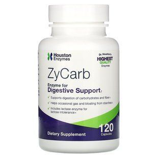Энзимы для пищеварения, ZyCarb, Multi-Enzyme, Houston Enzymes, 120 капсул купить в Киеве и Украине
