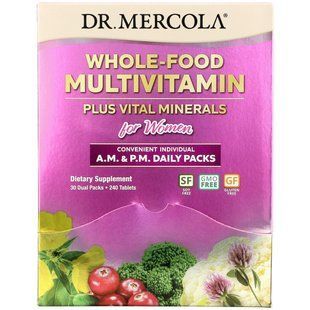 Мультивитамины с цильних продуктив для женщин Dr. Mercola (Multivitamin) 30 стиков купить в Киеве и Украине