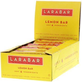 Лимонный батончик, Larabar, 16 батончиков, 1,6 унции (45 г) каждый купить в Киеве и Украине