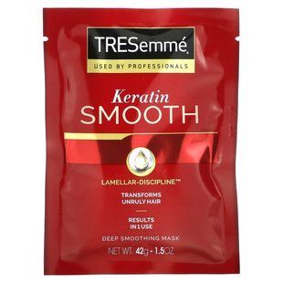 Глубоко разглаживающая маска с кератином, Keratin Smooth, Deep Smoothing Mask, Tresemme, 42 г купить в Киеве и Украине