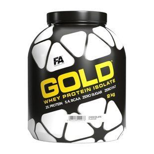 Fitness Authority, Gold Whey Protein Isolate, 2 kg, strawberry banana