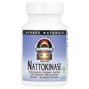 Source Naturals, NSK-SD&reg;, Nattokinase, 200 mg, 30 Vegan Capsules