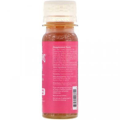 Collagen drink Vital Proteins (Glow Collagen Shot) with strawberry and lemon flavor 59 ml