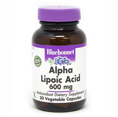 Альфа-ліпоєва кислота Bluebonnet Nutrition (Alpha Lipoic Acid) 600 мг 30 капсул