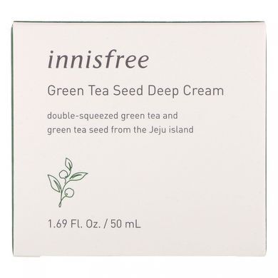 Крем інтенсивної дії з екстрактом насіння зеленого чаю, Innisfree, 50 мл