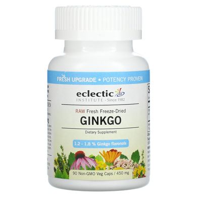 Гинкго билоба Eclectic Institute (Ginkgo) 450 мг 90 капсул купить в Киеве и Украине