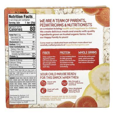 Овсяные батончики Happy Family Organics (Oat Bar) 5 шт. купить в Киеве и Украине