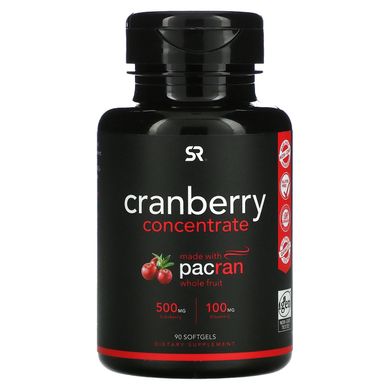 Журавлинний концентрат Sports Research (Cranberry Concentrate) 250 мг 90 капсул