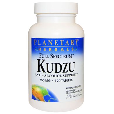 Повний спектр, кудзу (Пуерарія дольчатая), Planetary Herbals, 750 мг, 120 таблеток