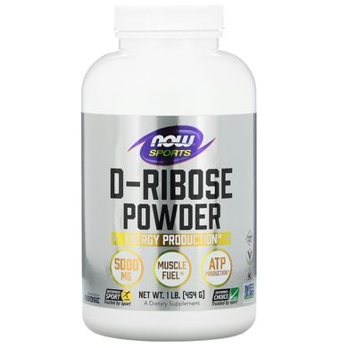 Д-рибоза Now Foods (D-Ribose Powder) 454 г