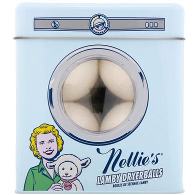 Кулі для сушки і прання Nellie's (All-Natural Lamby Dryerballs) 4 шт