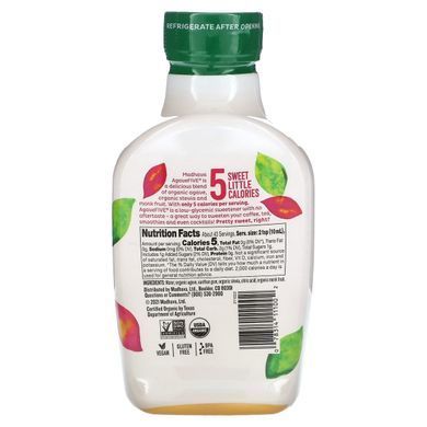 Подсластитель с низким гликемическим индексом Madhava Natural Sweeteners (Organic Agave Five Low-Glycemic Sweetener) 454 г купить в Киеве и Украине