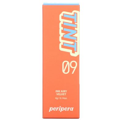 Peripera, Тинт для губ Ink Airy Velvet Lip Tint, 09, кораловий, 100 пікселів, 0,14 унції (4 г)