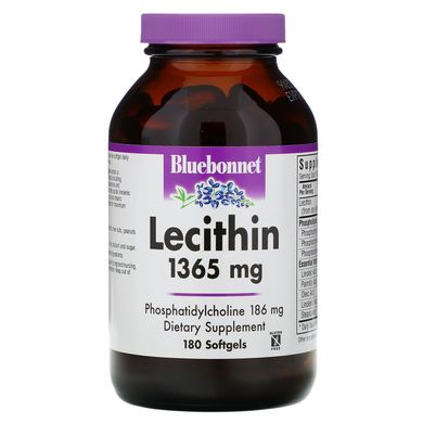 Лецитин Bluebonnet Nutrition (Lecithin) 1365 мг 180 капсул купить в Киеве и Украине