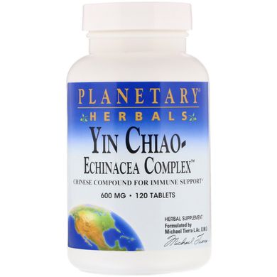 Ехінацея та оман Planetary Herbals (Echinacea Complex) 600 мг 120 таблеток