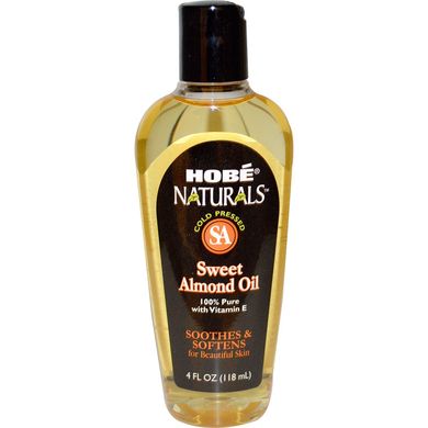 Натуральне масло солодкого мигдалю Hobe Labs (Sweet Almond Oil) 118 мл