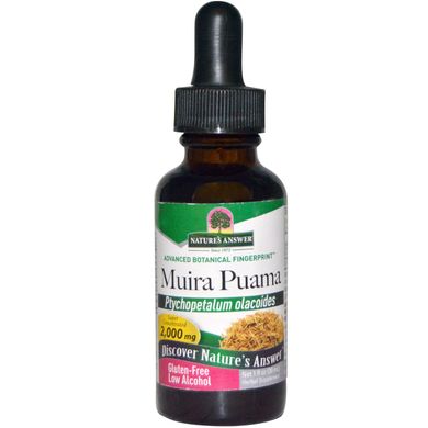 Муіра-пуама слабоалкогольний Nature's Answer (Muira Puama) 2000 мг 30 мл