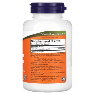 Probiotics Now Foods (Acidophilus) 2 billion 250 capsules