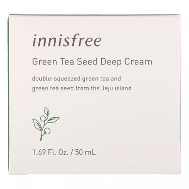 Крем інтенсивної дії з екстрактом насіння зеленого чаю, Innisfree, 50 мл