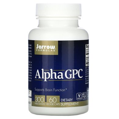Альфа ГФХ, Alpha GPC, Jarrow Formulas, 300 мг, 60 вегетаріанських капсул