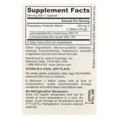 Пробіотики для жінок Jarrow Formulas (Fem-Dophilus) 30 капсул