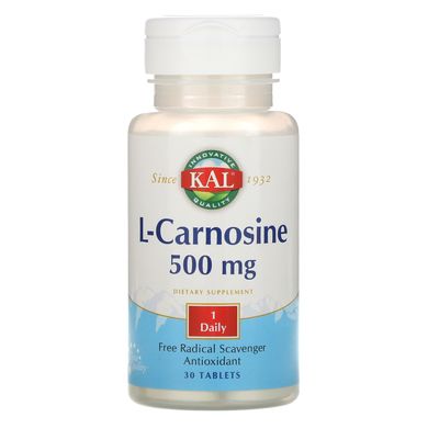 Карнозин KAL (L-Carnosine) 500 мг 30 таблеток