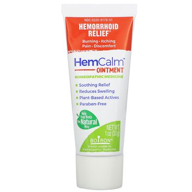 HemCalm мазь, полегшення геморою, HemCalm Ointment, Hemorrhoid Relief, Boiron, 30 г