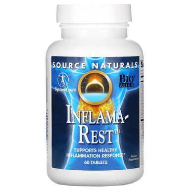 Підтримує здорову запальну реакцію Інфлама Рест Source Naturals (Inflama-Rest) 60 таблеток