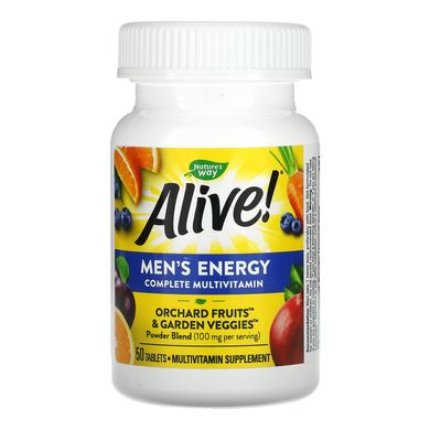 Nature's Way, Alive!, мультивітамінний комплекс для чоловіків, 50 таблеток