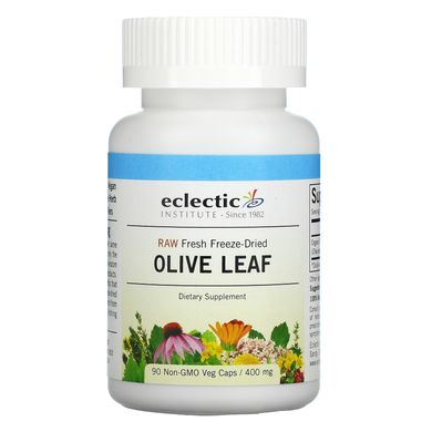 Екстракт листя оливи Eclectic Institute (Olive Leaf) 400 мг 90 капсул