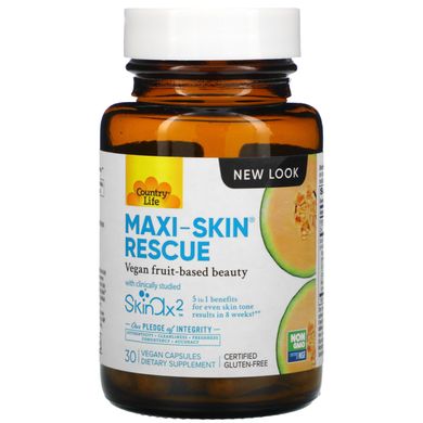 Препарат для шкіри, Maxi-Skin, Country Life, 30 капсул