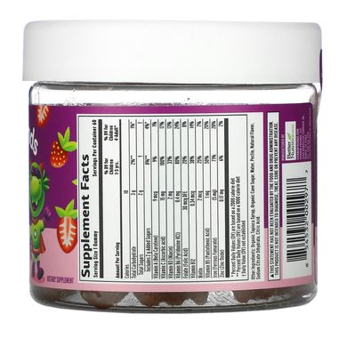 Vitamin Friends, Вегенські жувальні таблетки з залізом, полуниця, 60 жувальних таблеток з пектином