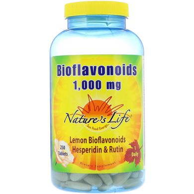 Биофлавоноиды Nature's Life (Bioflavonoids) 1000 мг 250 таблеток купить в Киеве и Украине