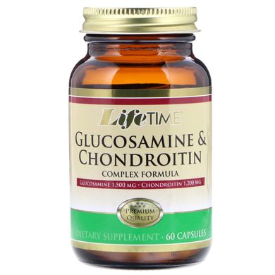 Глюкозамін Хондроїтин LifeTime Vitamins (Glucosamine Chondroitin Complex Formula) 1500 мг / 1200 мг 60 капсул