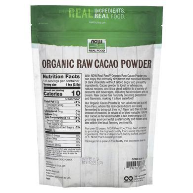 Cocoa powder Now Foods (Raw Cacao Powder) 340 g