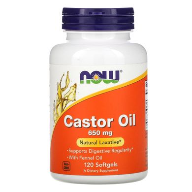 Кетамін Now Foods (Castor Oil) 650 мг 120 гелевих капсул