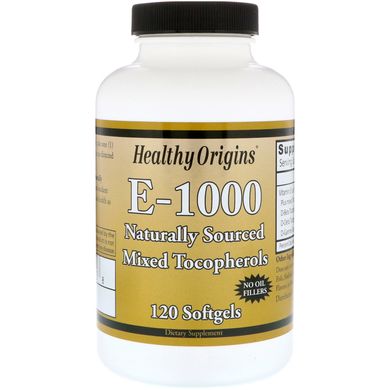 Вітамін E Healthy Origins (Vitamin E) 1000 МО 120 капсул