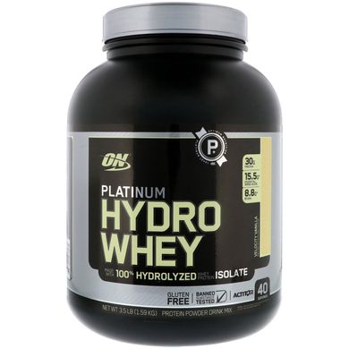 Протеїн платинум смак ванілі Optimum Nutrition (Whey Hydrowhey) 1.59 кг