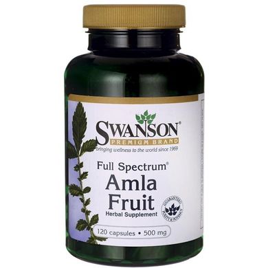 Повний спектр Амла Фрукт (індійський агрус), Full Spectrum Amla Fruit (Indian Gooseberry), Swanson, 120 таблеток